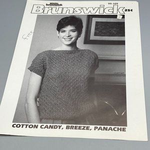 Vintage Patterns Brunswick Yarns Cotton Candy Breeze Panache Knits Volume 99-109
